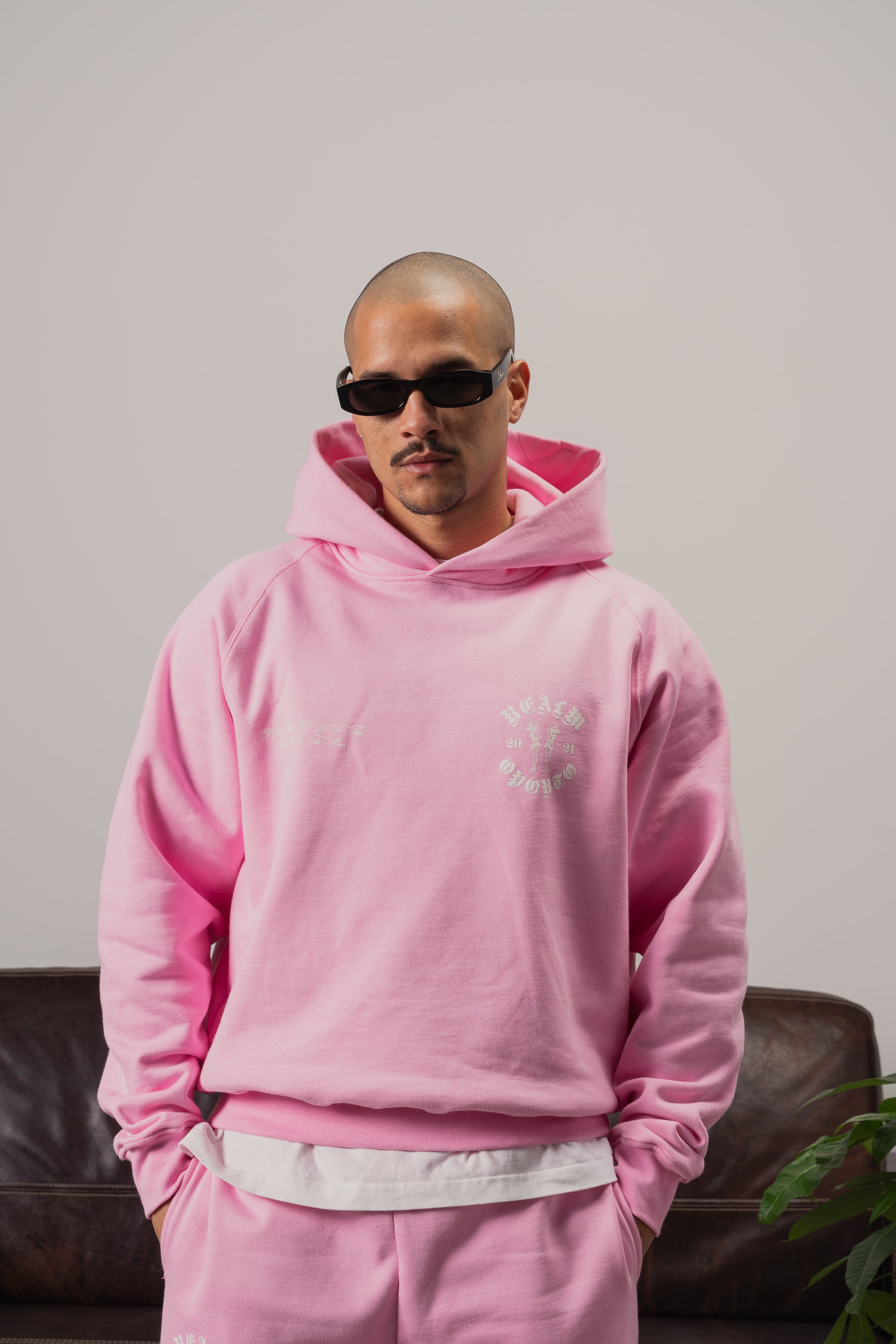 Logo Hoodie | Pink Streetwear with Bold Message