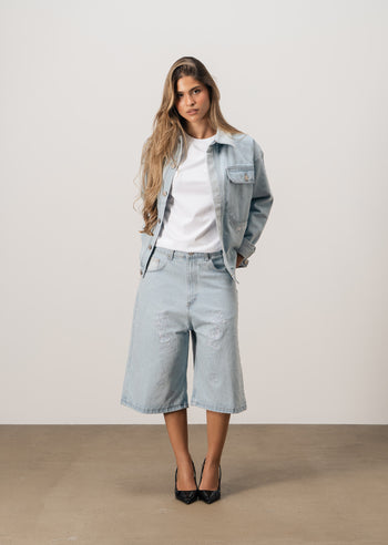 DENIM SHORTS