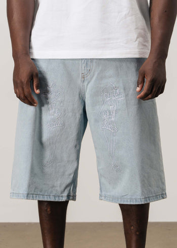 DENIM SHORTS