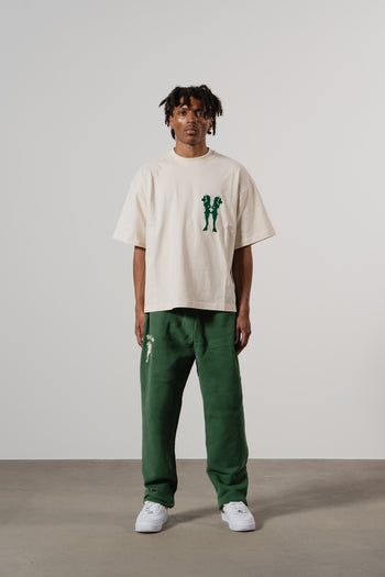 Member" Green Tracksuit Trousers | Realm Opo