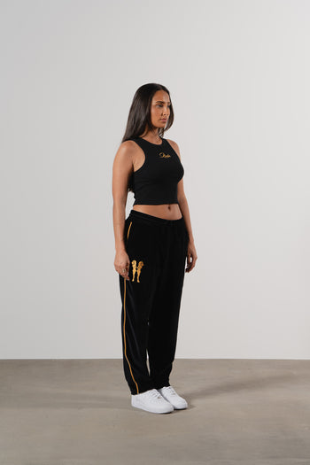 Realm" Black Crop Top | Stylish & Comfortable