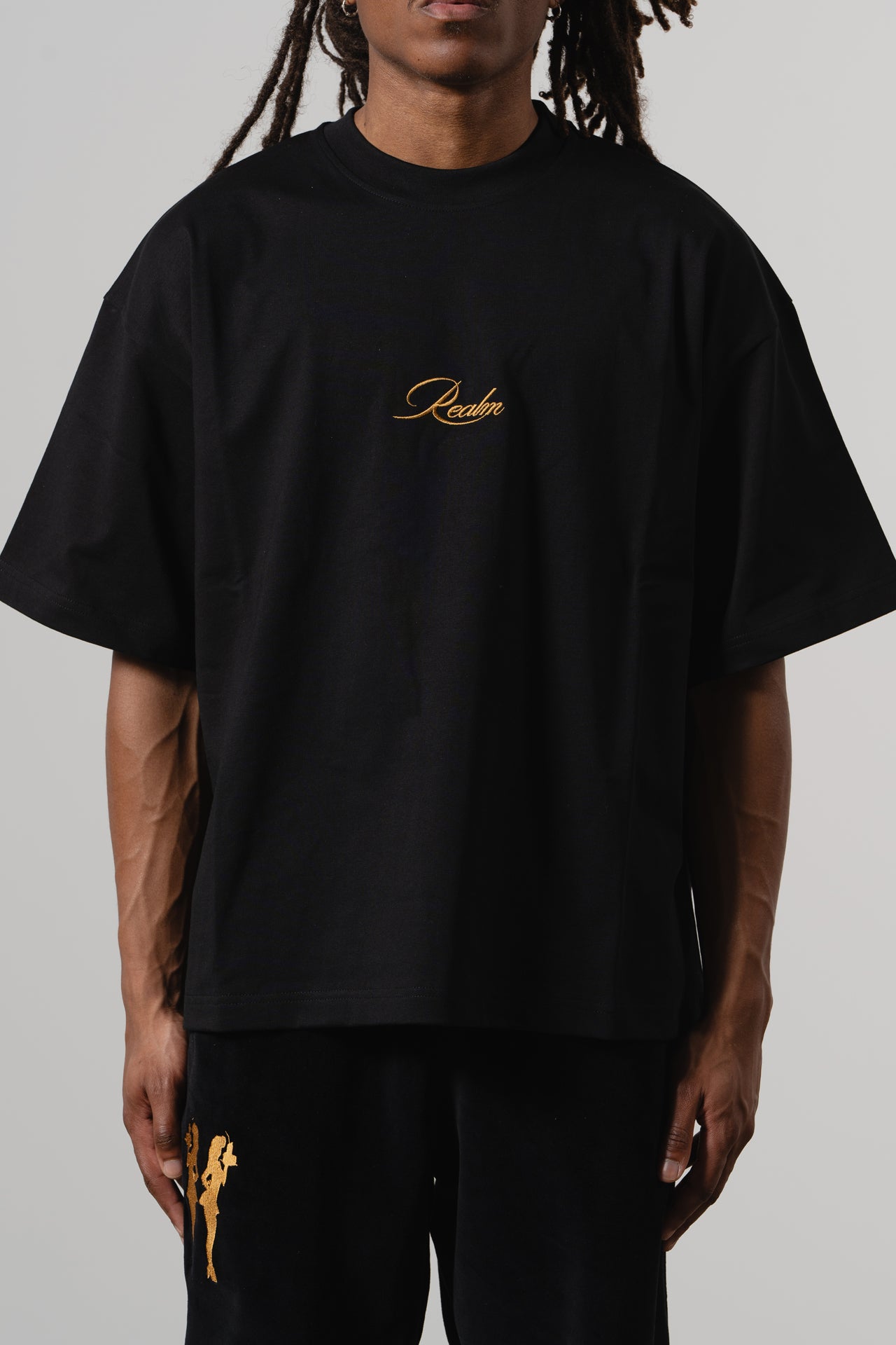 ack To Service" Black T-shirt | Realm Opo