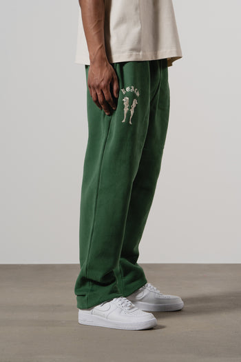 Member" Green Tracksuit Trousers | Realm Opo