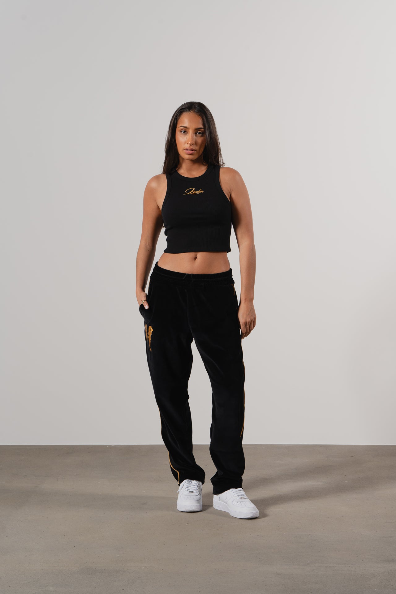 Realm" Black Crop Top | Stylish & Comfortable