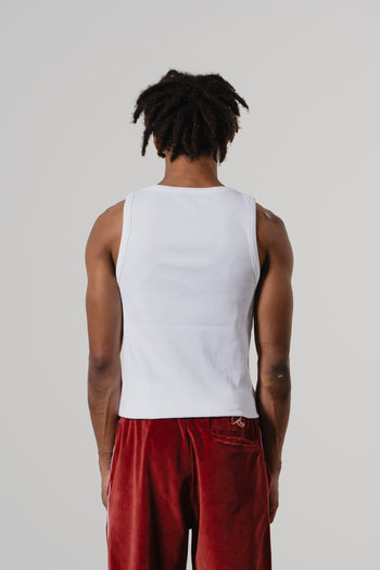 Realm White Tank Top | Stylish Casual Wear