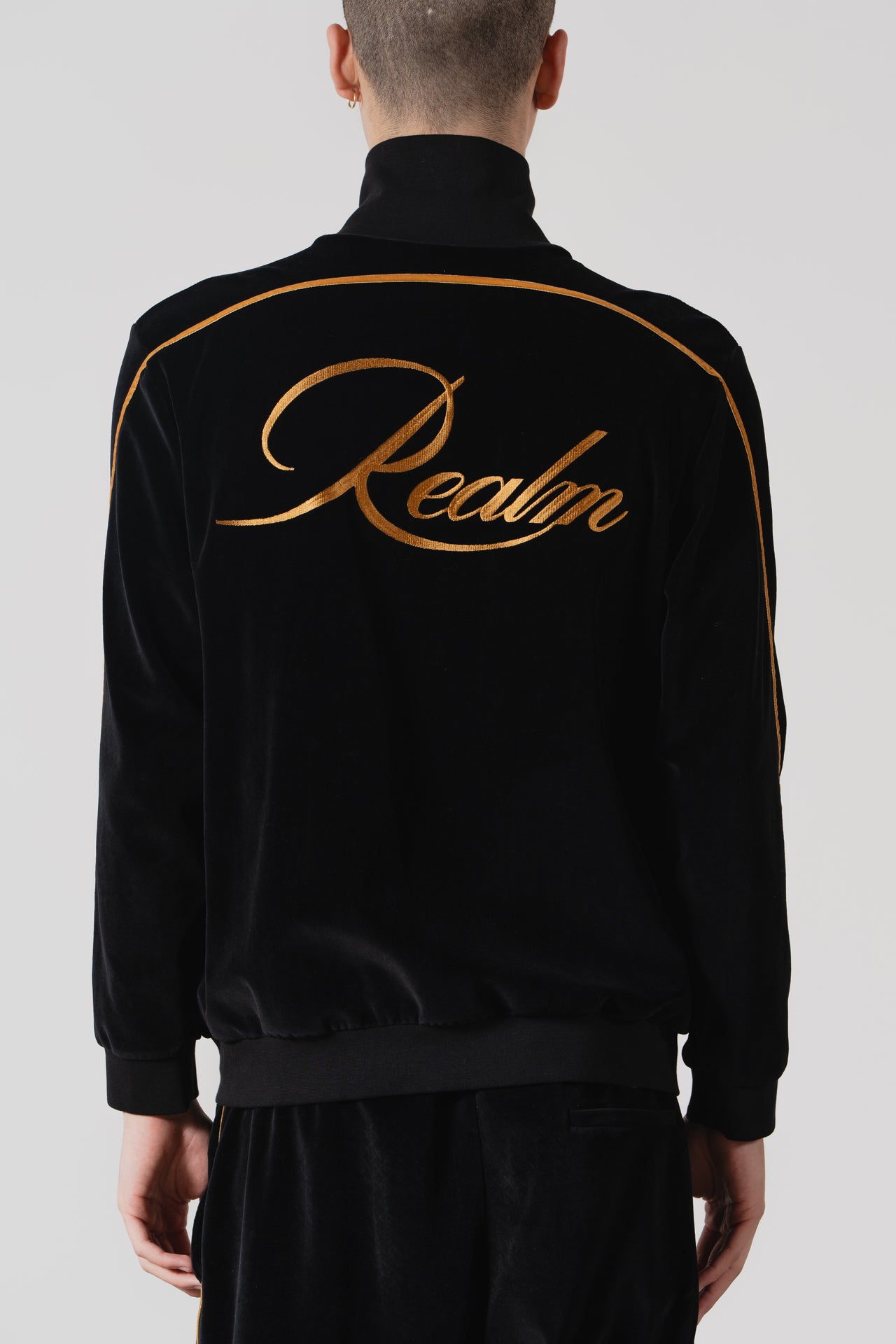 Velour Tracksuit Jacket (Black) | Premium Stylish Comfort