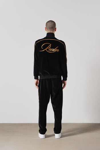 Velour Tracksuit Jacket (Black) | Premium Stylish Comfort