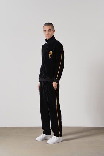 Velour Tracksuit Jacket (Black) | Premium Stylish Comfort