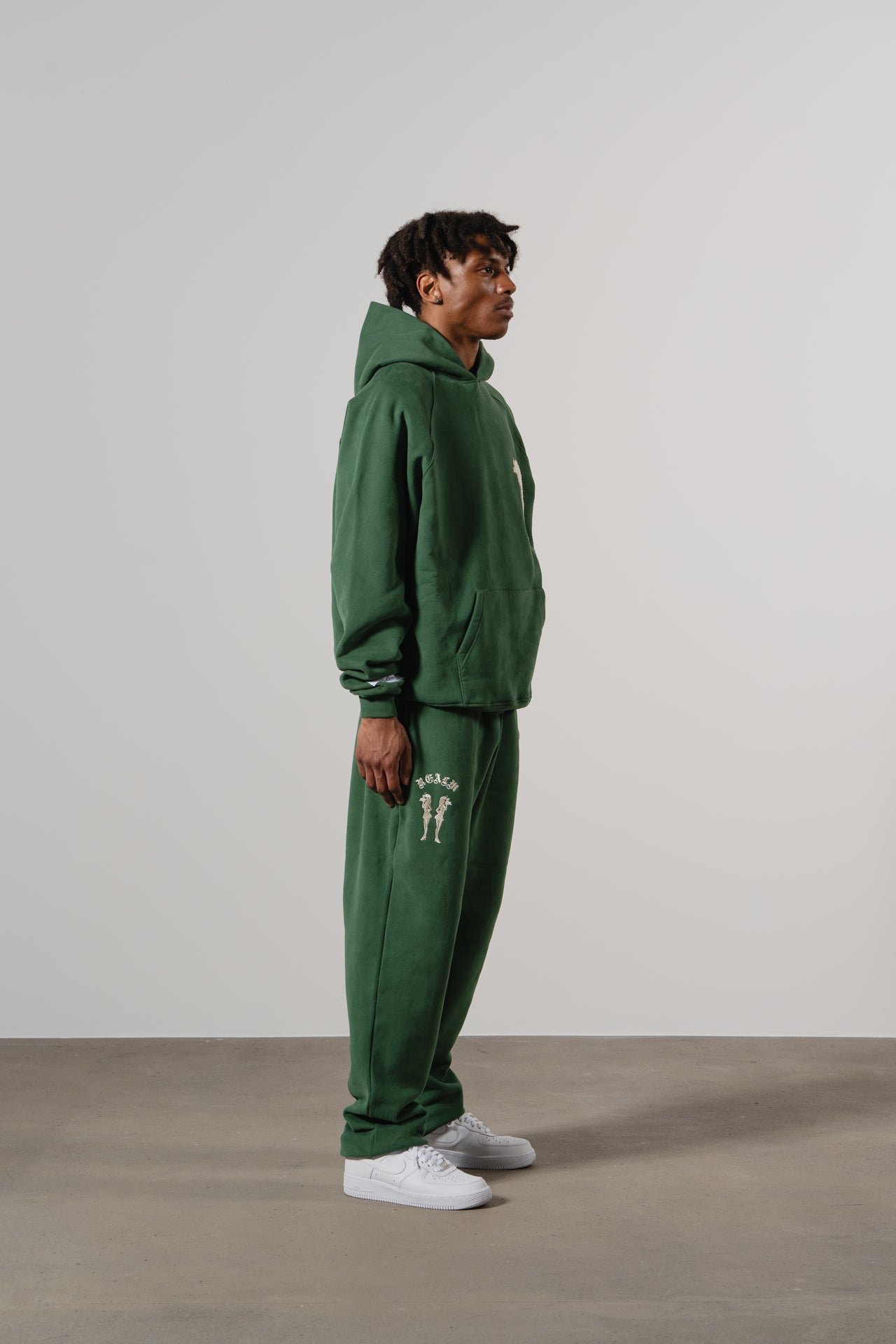 Member" Green Tracksuit Hoodie | Realm Opo