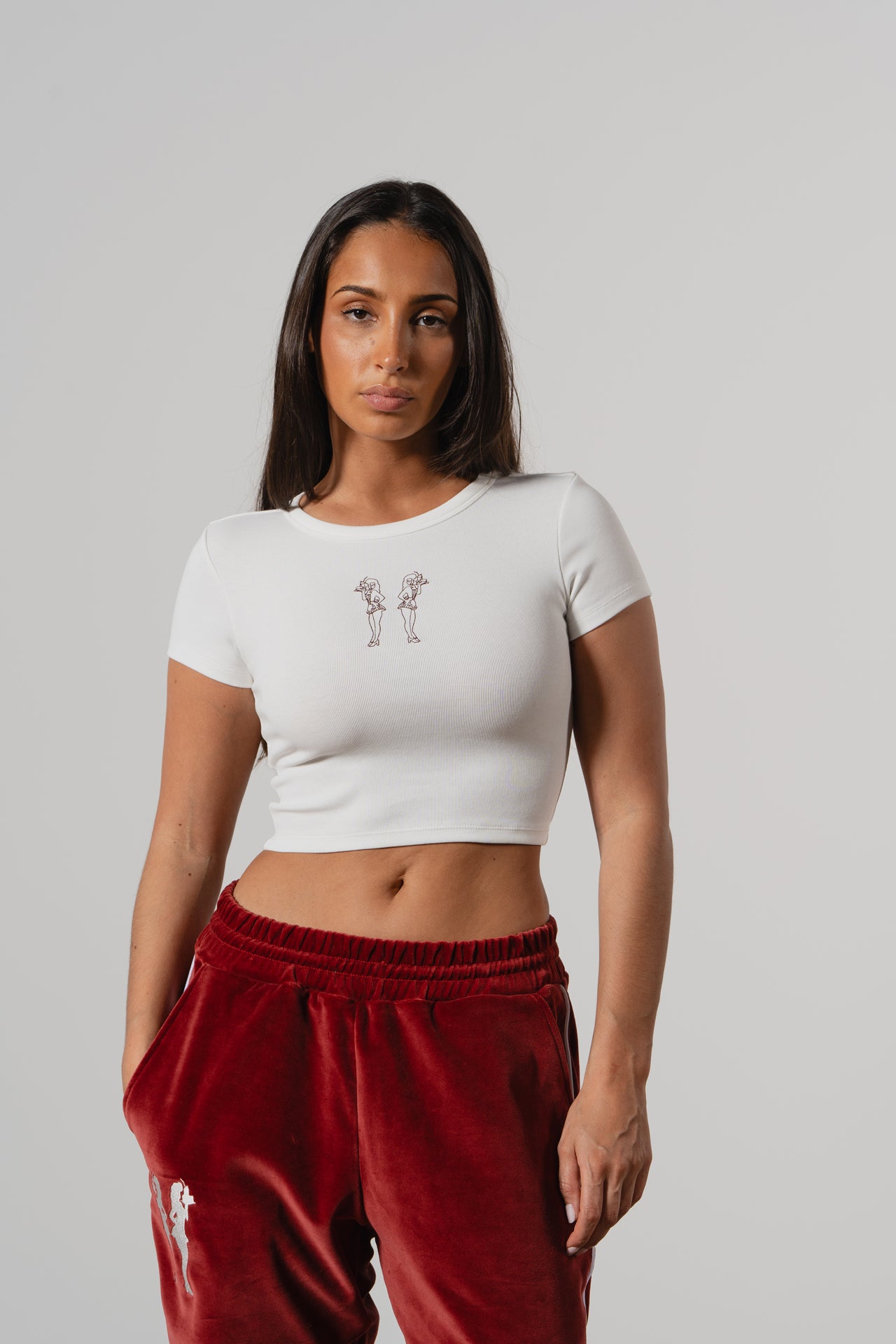 Service Women’s Top in White | Stylish and Casual