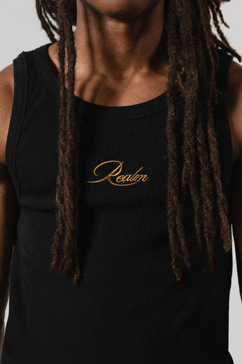 Realm Tank Top (Black) | Stylish & Comfortable